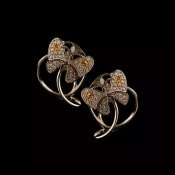 Золотые серьги 21790