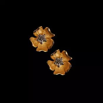 Золотые серьги 21880