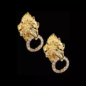 Золотые серьги 22190