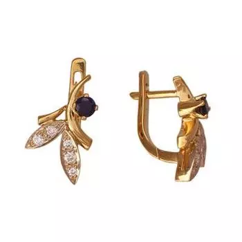 Золотые серьги 32C610189