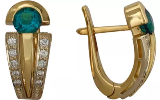 Золотые серьги 32C660062