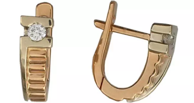 Золотые серьги 32C660082