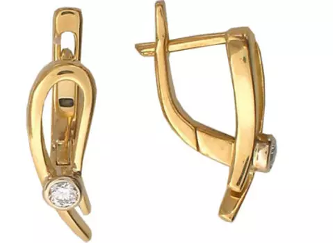 Золотые серьги 32C660158