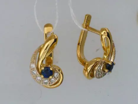 Золотые серьги 32C660178