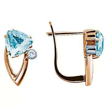 Золотые серьги 61211RS