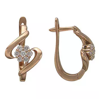 Золотые серьги 65C610203