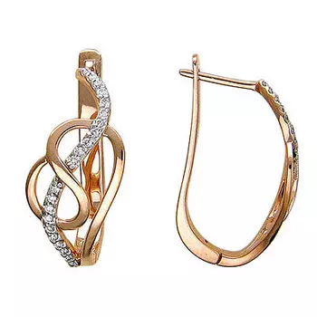 Золотые серьги 65C610327