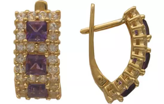 Золотые серьги 68C331445