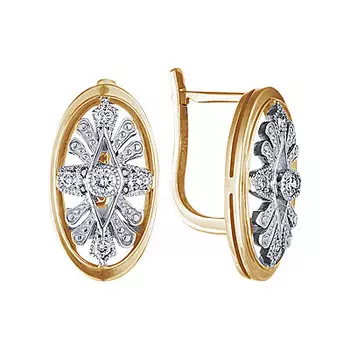 Золотые серьги 71176RS