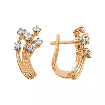 Золотые серьги 71643RS