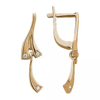 Золотые серьги 71755RS