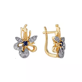 Золотые серьги 88028RS