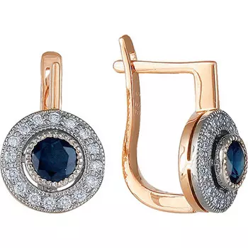 Золотые серьги 90021RS