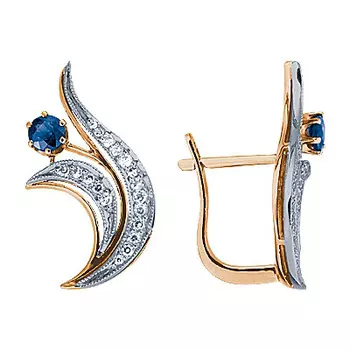 Золотые серьги 90114RS