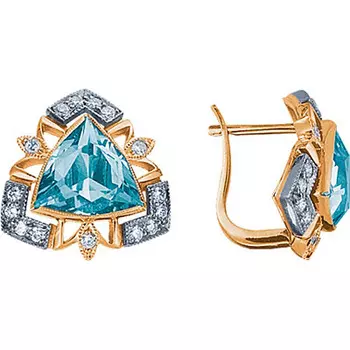 Золотые серьги 90159RS