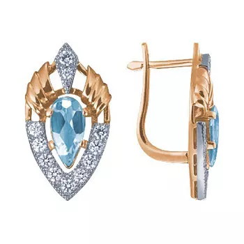 Золотые серьги 90206RS