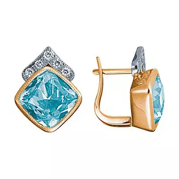 Золотые серьги 90274RS