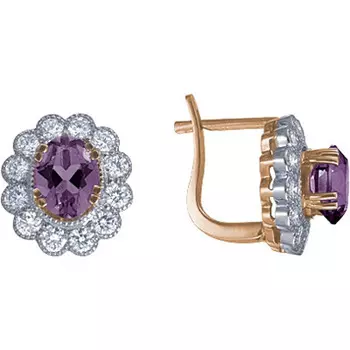 Золотые серьги 90475RS