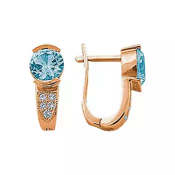 Золотые серьги 90512RS