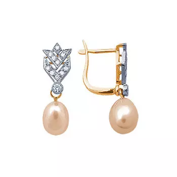 Золотые серьги 90613RS