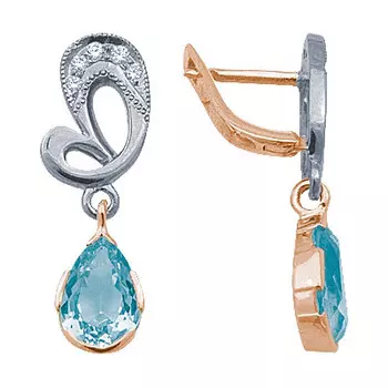 Золотые серьги 90632RS