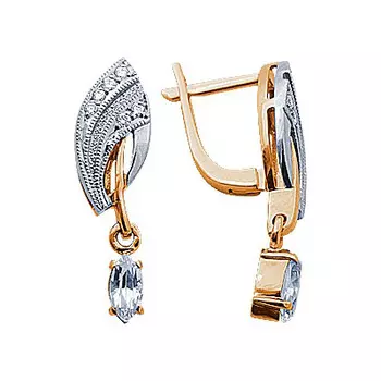 Золотые серьги 90875RS