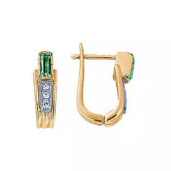 Золотые серьги 95136RS