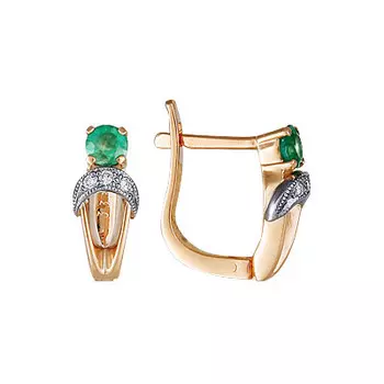 Золотые серьги 95213RS