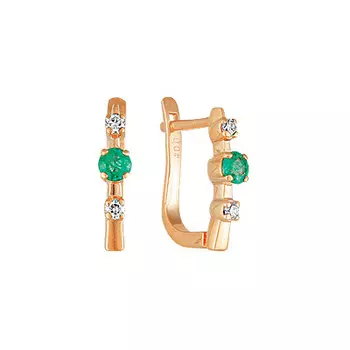 Золотые серьги 95216RS