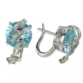 Золотые серьги 95C621337