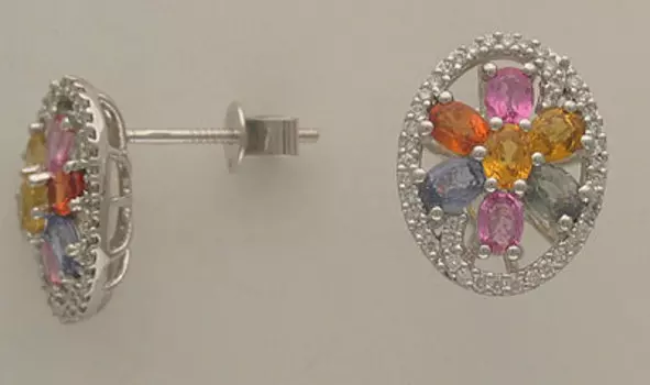 Золотые серьги 95C622113