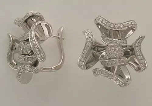 Золотые серьги 95C622783