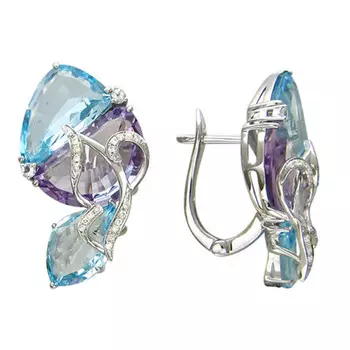 Золотые серьги 95C627519