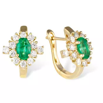 Золотые серьги EM009023YGem