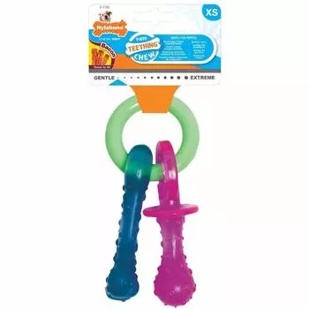 Игрушка для щенков Nylabone Соски с ароматом бекона XS