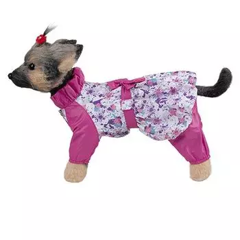 Комбинезон для собак Dogmoda "Настроение" цветы - 28см