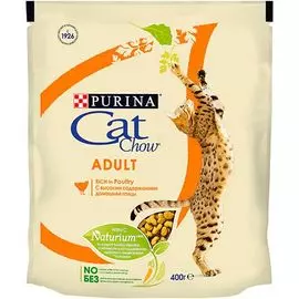 Корм для кошек Cat Chow индейка, курица сух. 400г