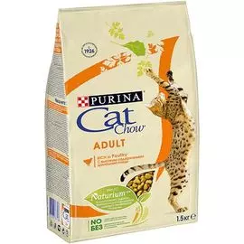 Корм для кошек Cat Chow Птица, сух. 1,5кг