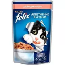 Корм для кошек FELIX лосось конс. 85г