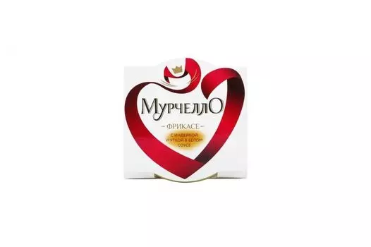 Корм для кошек Minime МУРЧЕЛЛО Фрикасе с индейкой, уткой и горошком в белом соусе конс.