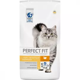 Корм для кошек PERFECT FIT с чувствительным пищеварением индейка сух. 2,5кг