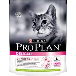 Корм для кошек Pro Plan с чувствительным пищеварением, ягненок, сух. 400г