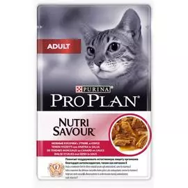 Корм для кошек Pro Plan Утка в соусе пауч 85г
