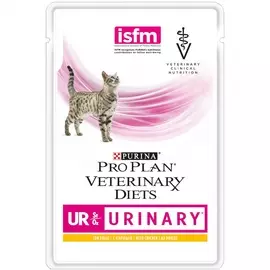 Корм для кошек Pro Plan Veterinary Diets при мочекаменной болезни, курица пауч 85г