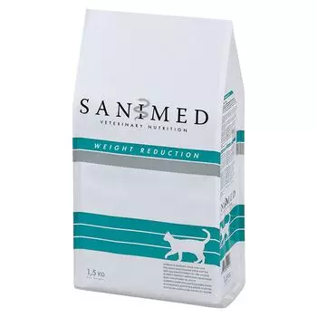 Корм для кошек SANIMED cat Weight Reduction при ожирении сух. 1,5кг