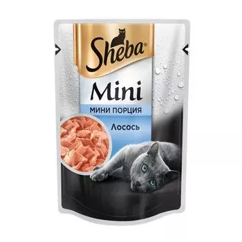 Корм для кошек SHEBA Мини порция с лососем пауч 50г