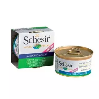 Корм для котят SCHESIR тунец, алое конс. 85г