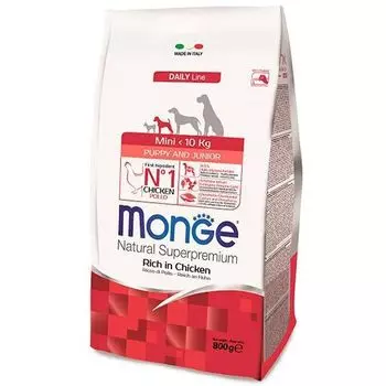 Корм для щенков Monge для мелких пород сух. 800г