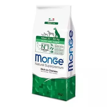 Корм для щенков Monge Dog Maxi для крупных пород с курицей сух. 12кг