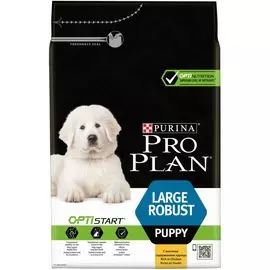 Корм для щенков Pro Plan для крупных пород курица, рис сух. 3кг
